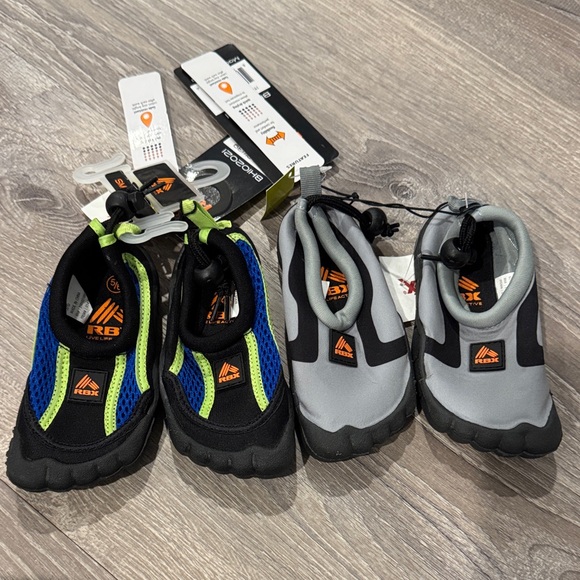 RBX Other - RBX Kids' Black, Blue, and Gray Water Shoes